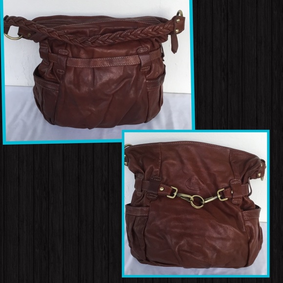 ITALIAN LEATHER Hobo Bag - Picture 2 of 7